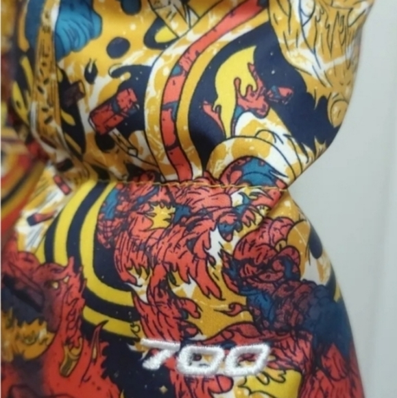 The North Face 1992 Nuptse Puffer Jacket Yellow Leopard Genesis RARE NWT - Picture 5 of 8